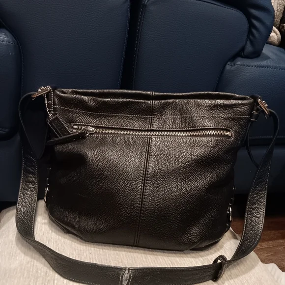Coach Crossbody Black Leather Shoulder Bag